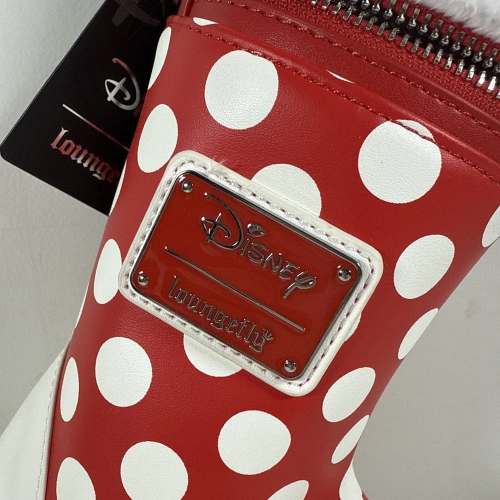 Loungefly Disney‎ Purse Minnie Mouse Cosplay Christmas Stocking Crossbody Bag